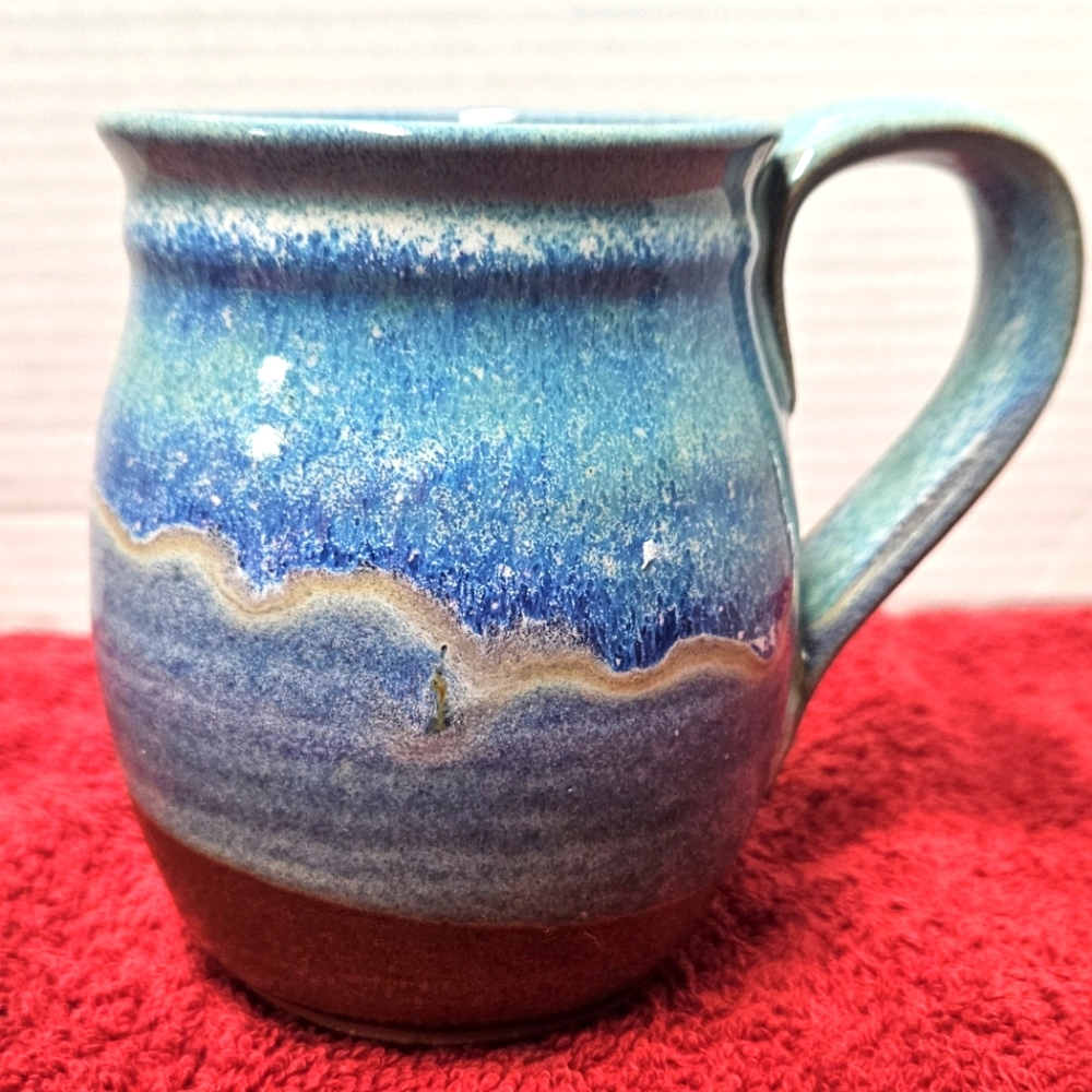 Studio Art Pottery - Mug Blue SMP - Smokey Moutain Pottery